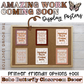 Customizable bulletin board poster template for classroom announcements and student displays.