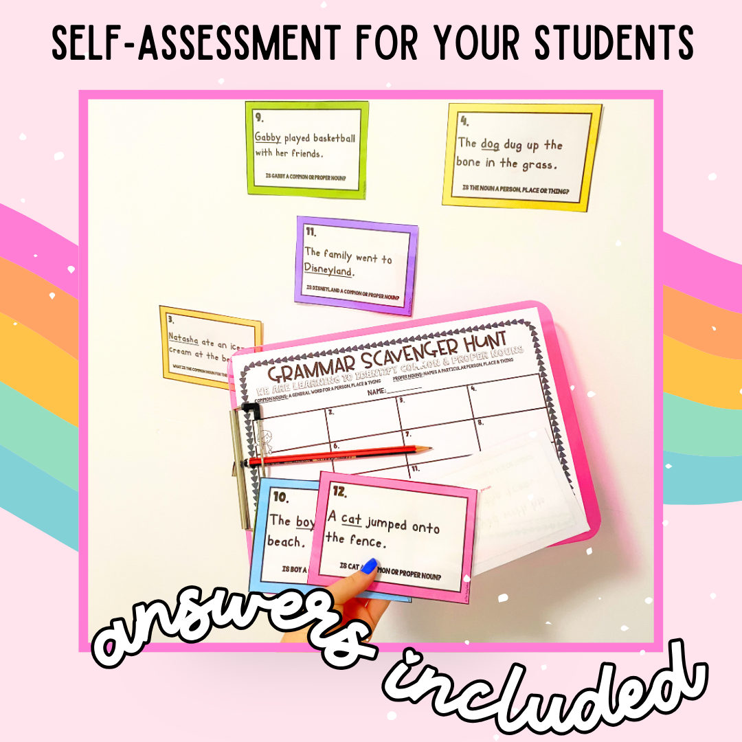 Common And Proper Nouns Activities Interactive Grammar Scavenger Hunt Common and proper nouns activities interactive grammar scavenger hunt