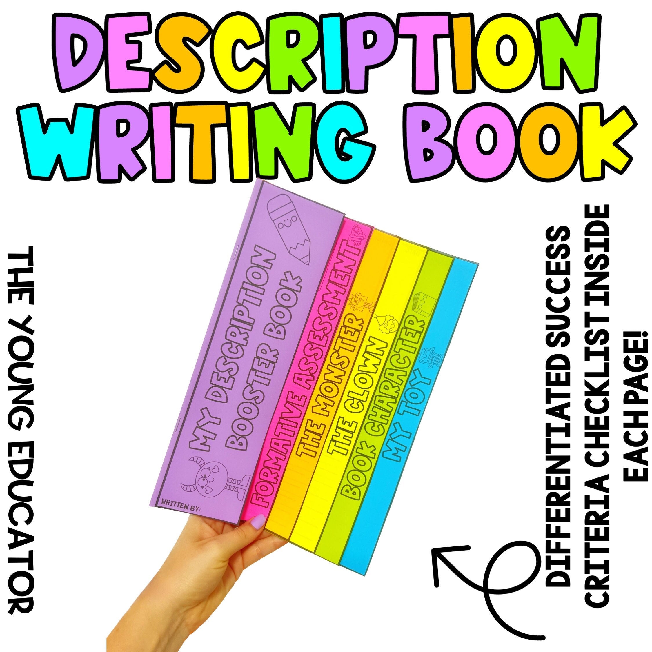 Write Booster Description Writing Flip Book | Shop Printable Writing Booster Flipbook ...