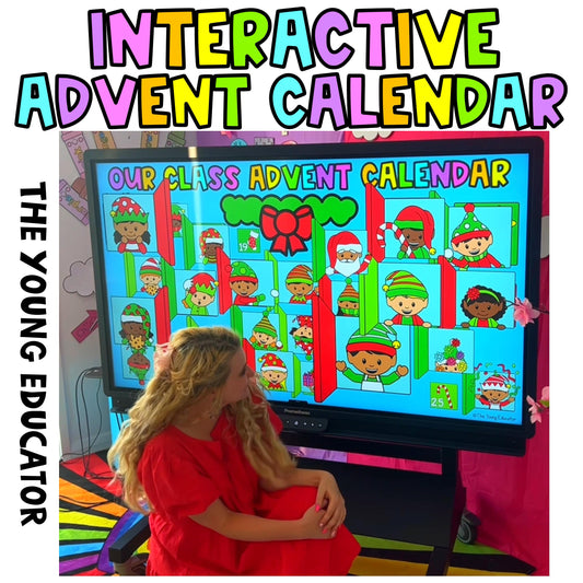 Editable Calendar for Classroom, an interactive advent calendar with fun challenges for students.