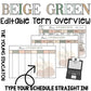 Printable editable term overview template – a curriculum organization template for teachers. Includes a digital short-term planning template in PowerPoint.