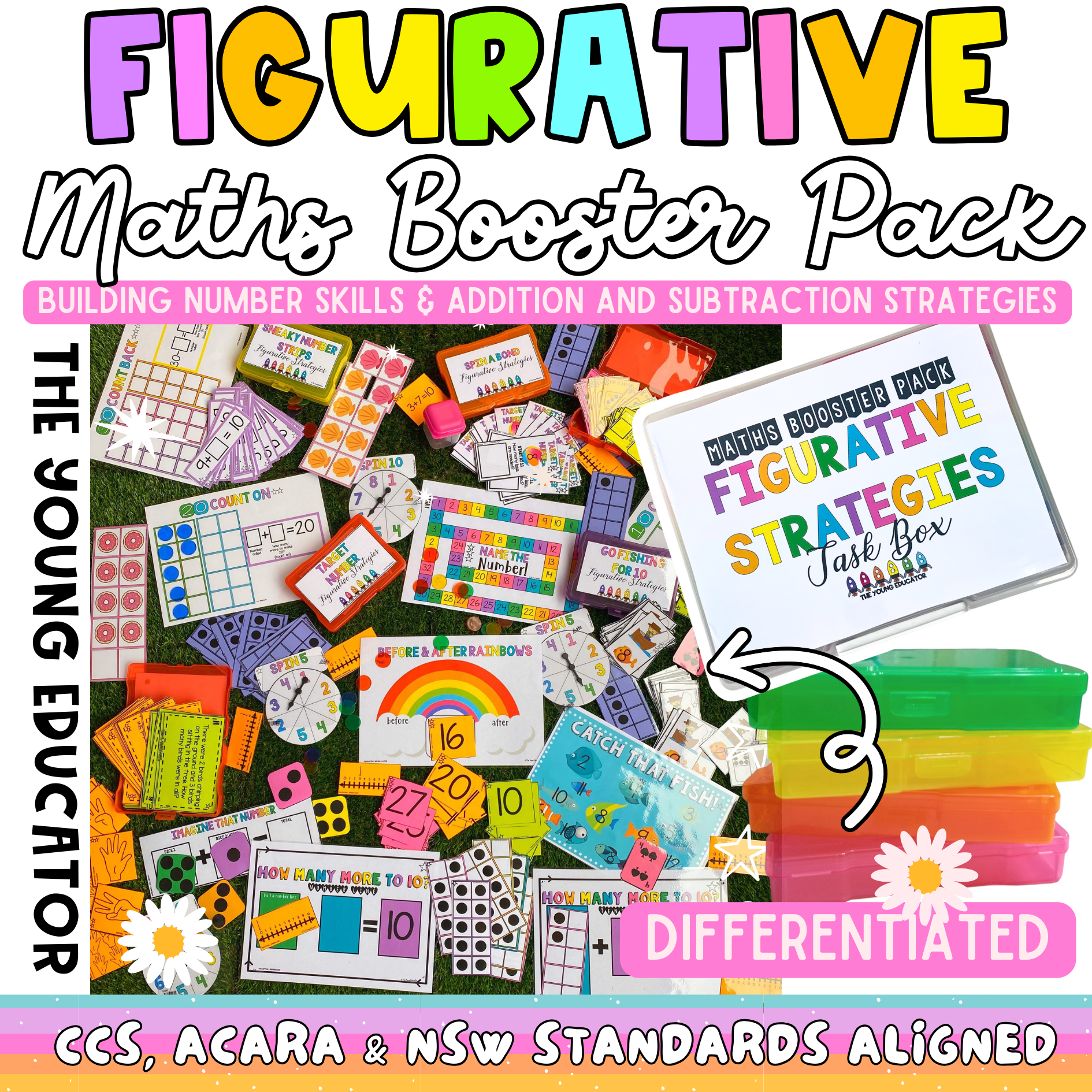 Printable figurative strategies math booster pack for hands-on learning in the classroom.