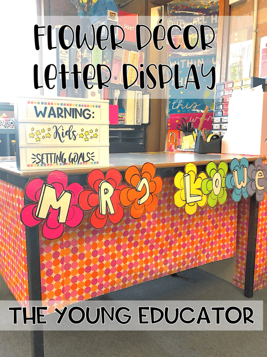 Floral Alphabet Display for Classroom to create an inviting and inspiring learning space.