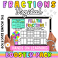Fractions Digital Booster Pack For Students with interactive Seesaw and Google Slides activities.