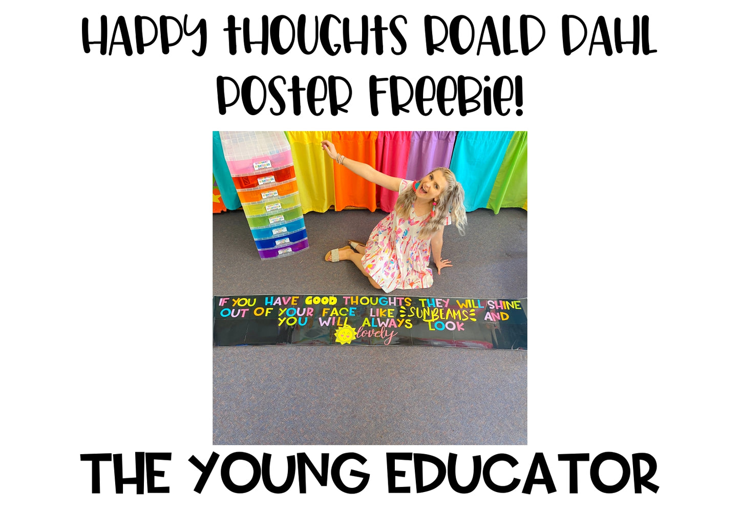 Inspiring Good Thoughts Banner for Students featuring a Roald Dahl quote.
