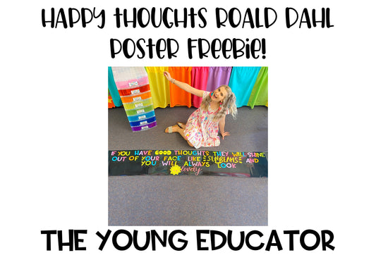 Inspiring Good Thoughts Banner for Students featuring a Roald Dahl quote.