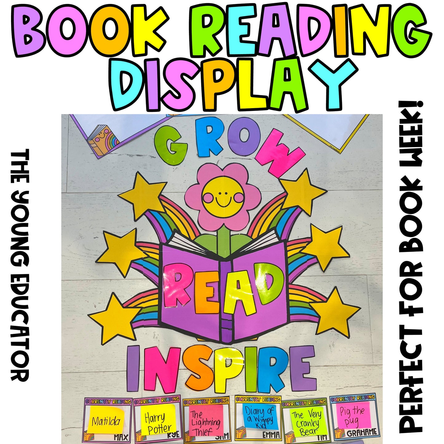 BOOK READING DISPLAY / Book Week / Read, Grow, Inspire!