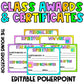 CLASS AWARDS & CERTIFICATES