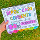 Report Card Comments - Grades 1 and 2 Curriculum English & Math Skills