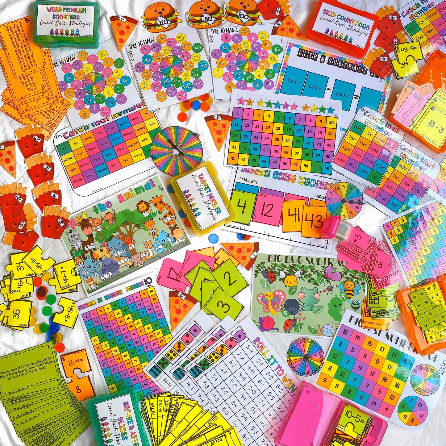 MATHS BOOSTER PACK - K-6 Differentiated Addition and Subtraction, Number Sense, Whole Number Strategies