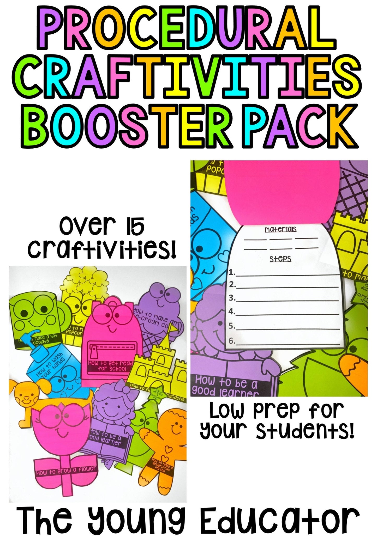 Procedural Craftivity Booster Pack / Instruction Writing
