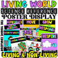 LIVING WORLD Characteristics of Living Things / Living and Non-Living Science Posters Display
