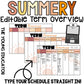 SUMMERY Editable Term Curriculum Overview / Teacher Organisation Document / Digital Planning / Neutral Colours /Boho Teacher /Boho Classroom