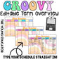 GROOVY Editable Term Curriculum Overview / Teacher Organisation Document / Digital Planning / Rainbow Teacher / Rainbow Classroom