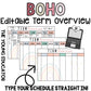 BOHO Editable Term Curriculum Overview / Teacher Organisation Document / Digital Planning / Neutral Colours /Boho Teacher /Boho Classroom