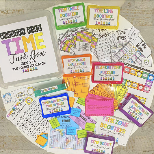 TIME BOOSTER PACK Bundle - Maths Activity Pack Bundle *differentiated* K-6!