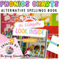 PHONICS POSTERS BOOK / Alternative Spellings Class Sounds Dictionary/  Phonemes Graphemes / Science of Reading Charts