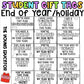 End of Year Gift Tags Editable Christmas Holidays Summer Break Student Gifts