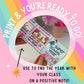 END OF YEAR - No Prep Memento Book - Student Memory Gift