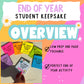 END OF YEAR - No Prep Memento Book - Student Memory Gift