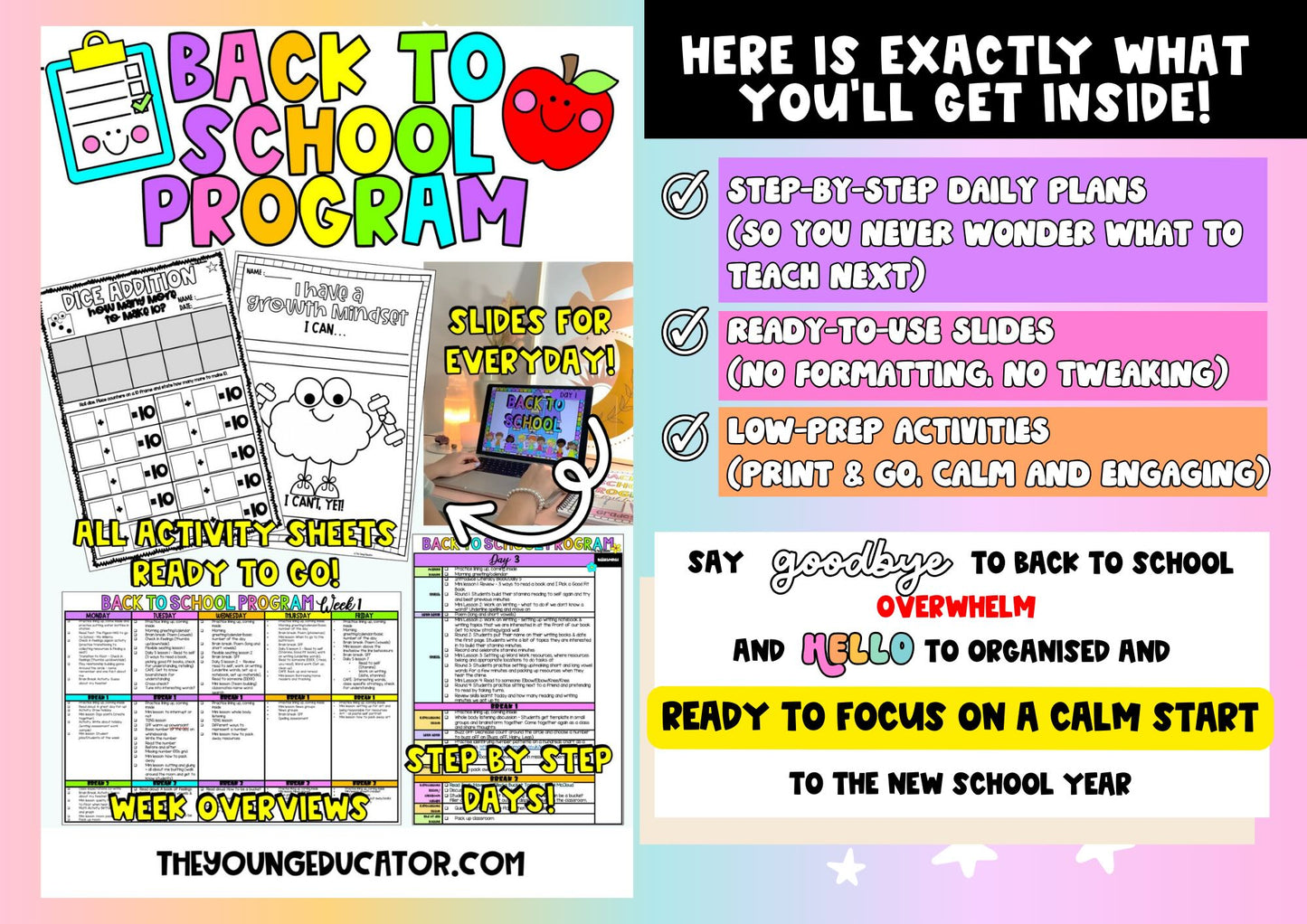 BACK TO SCHOOL Program - Grades 1 And 2 *First Ten Days*