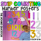 Multiples anchor charts for classroom display, helping students learn skip counting and multiplication.