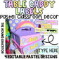 Pastel Classroom Decor Labels for teacher organization and student tables.