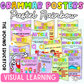 Beautiful Pastel Grammar Posters for Students featuring essential parts of speech.