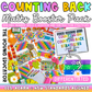 Engage kids with hands-on preschool math activities using dice, tens frames, and number games.