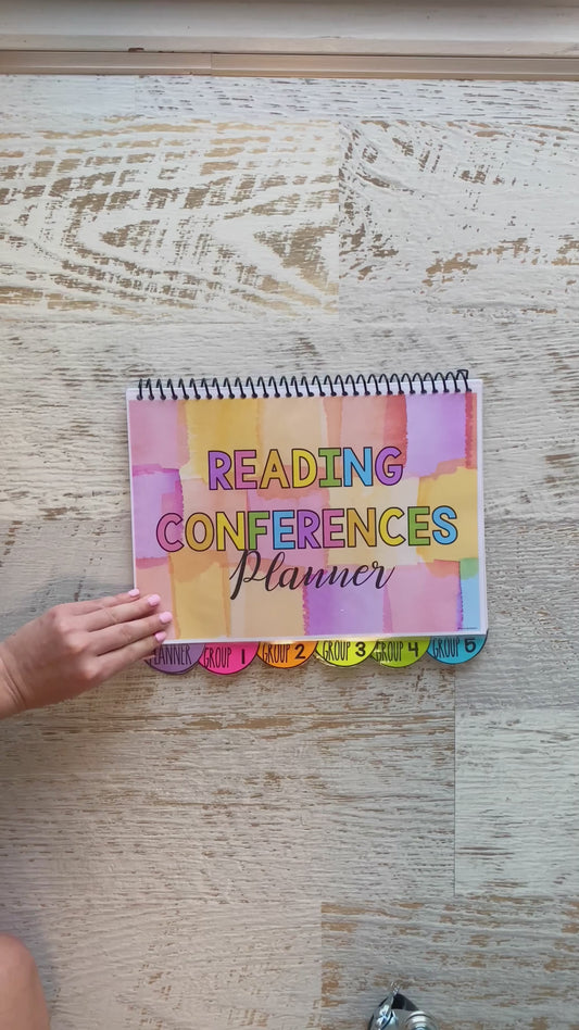 Rainbow Guided Reading Conference Planner