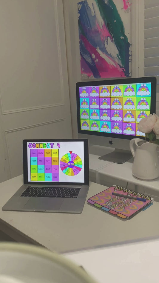 CONNECT 4 - INTERACTIVE POWERPOINT GAME *EDITABLE*