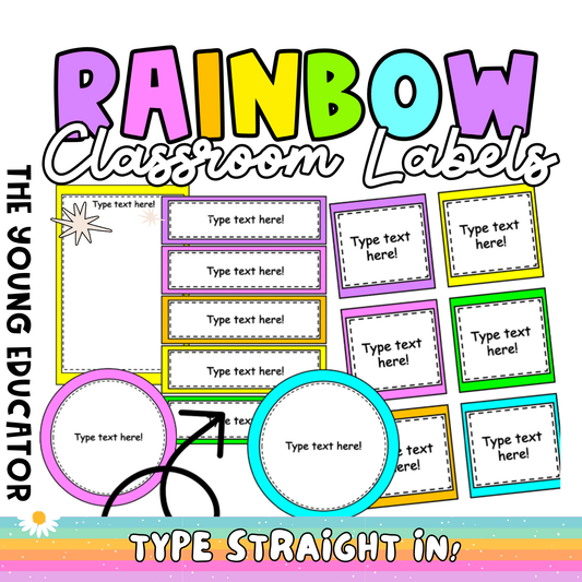 Printable Editable Name Tags for desks, classroom organization, and student supplies.