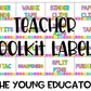 Printable Toolbox Labels For Teachers to create a neat and functional teacher space.