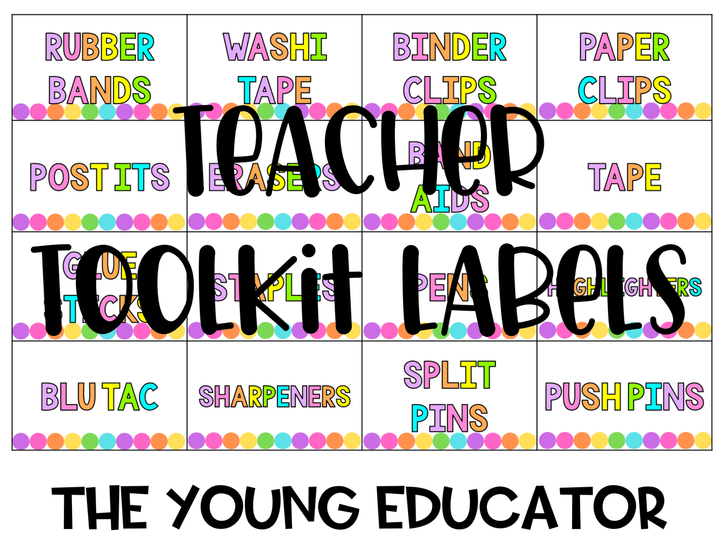 Printable Toolbox Labels For Teachers to create a neat and functional teacher space.