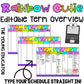 Bright and colorful rainbow classroom decor for organized teachers
