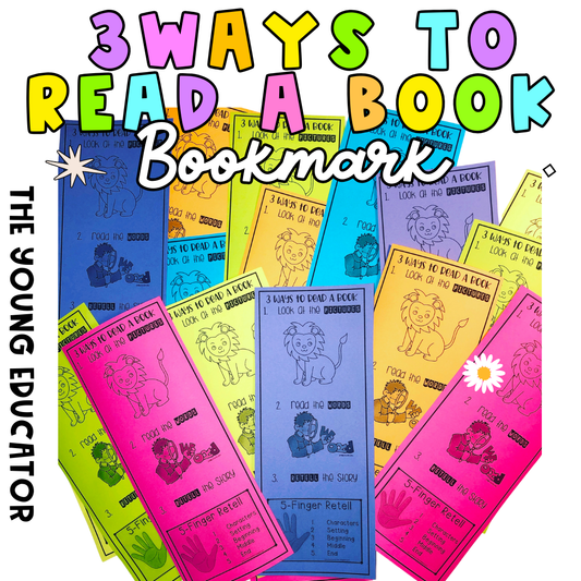 Read to self bookmarks three ways to read, featuring visual guides for independent reading strategies.