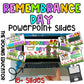 Engaging Remembrance Day PowerPoint Slides for student learning and reflection.