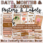 Season-themed display posters for classrooms featuring Boho Butterfly design.
