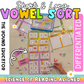 Vowel Sorts Activity – interactive phonics game for long and short vowel sounds.

