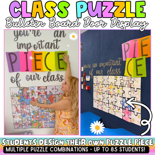 You're An Important Piece Of Our Class Puzzle Door/Bulletin Board Display
