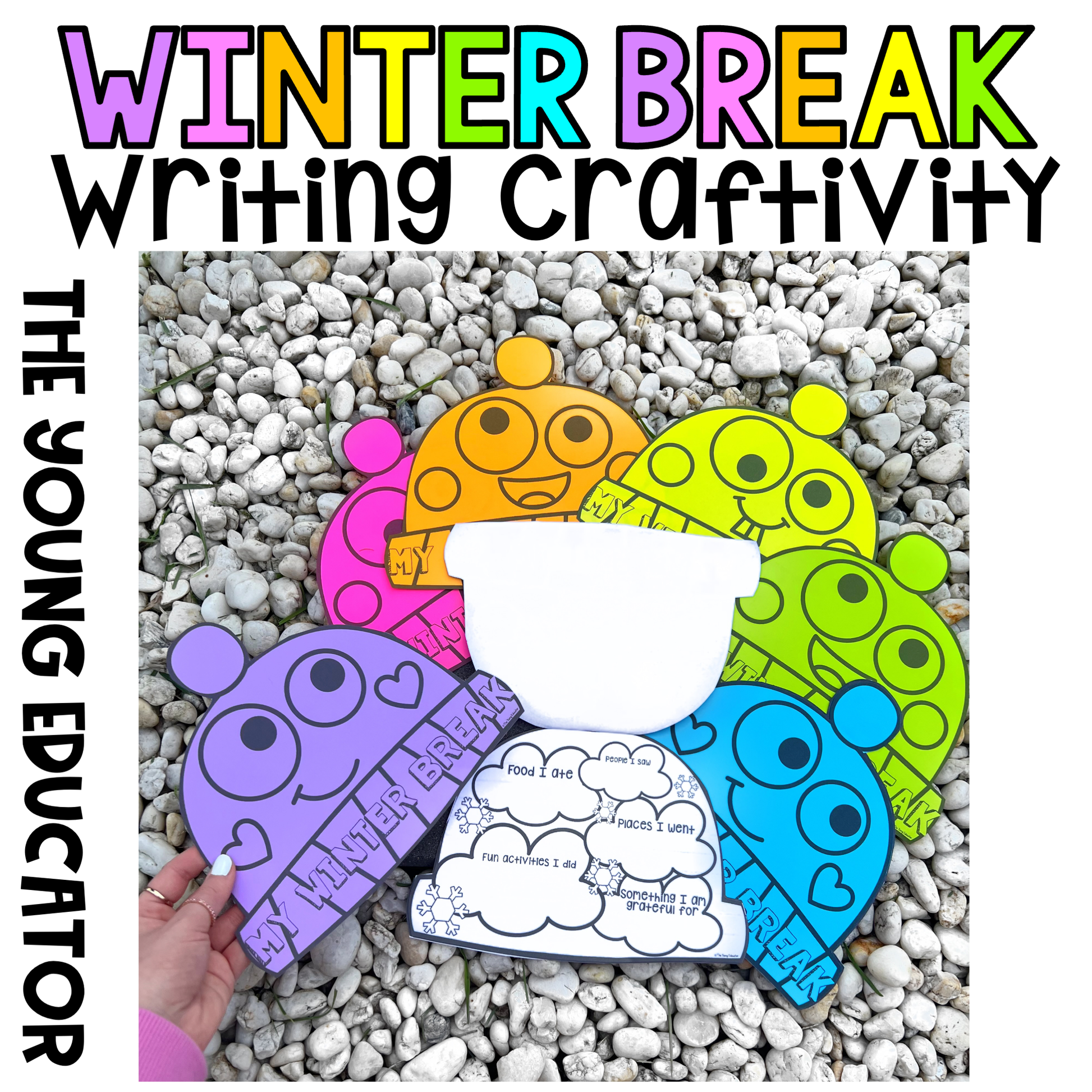 Fun and engaging Winter Break Writing Activity for kids with creative prompts and craft templates.